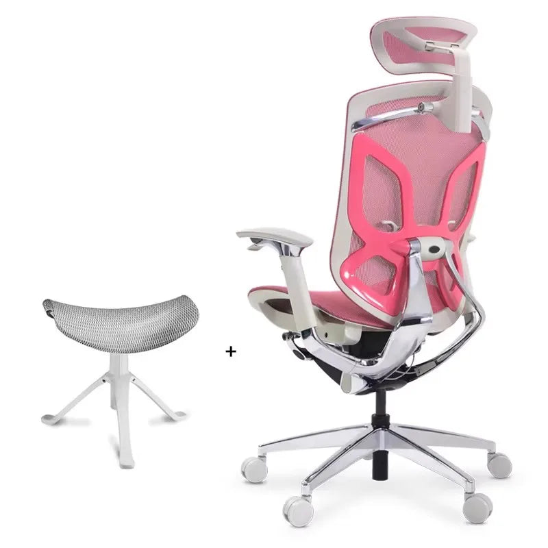 Ergonomic Luxury Chair Executive Swivel — Pink | KIMLUD