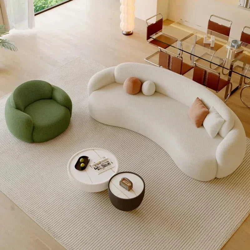 Modern Cream Wind Sofa Creative Simple Comfortable Hallway Lounge Sofas European Aesthetics Designer Muebles Salon Furniture