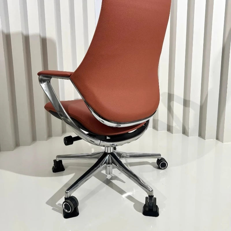 Premium Leather Office Chairs — Blush Pink | KIMLUD