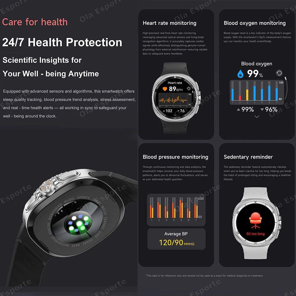New Watch 8 Ultra Smart Watch Rotating dial Health Monitor Bluetooth Call Sports Mode NFC IP68 Waterproof Smartwatch Men Women