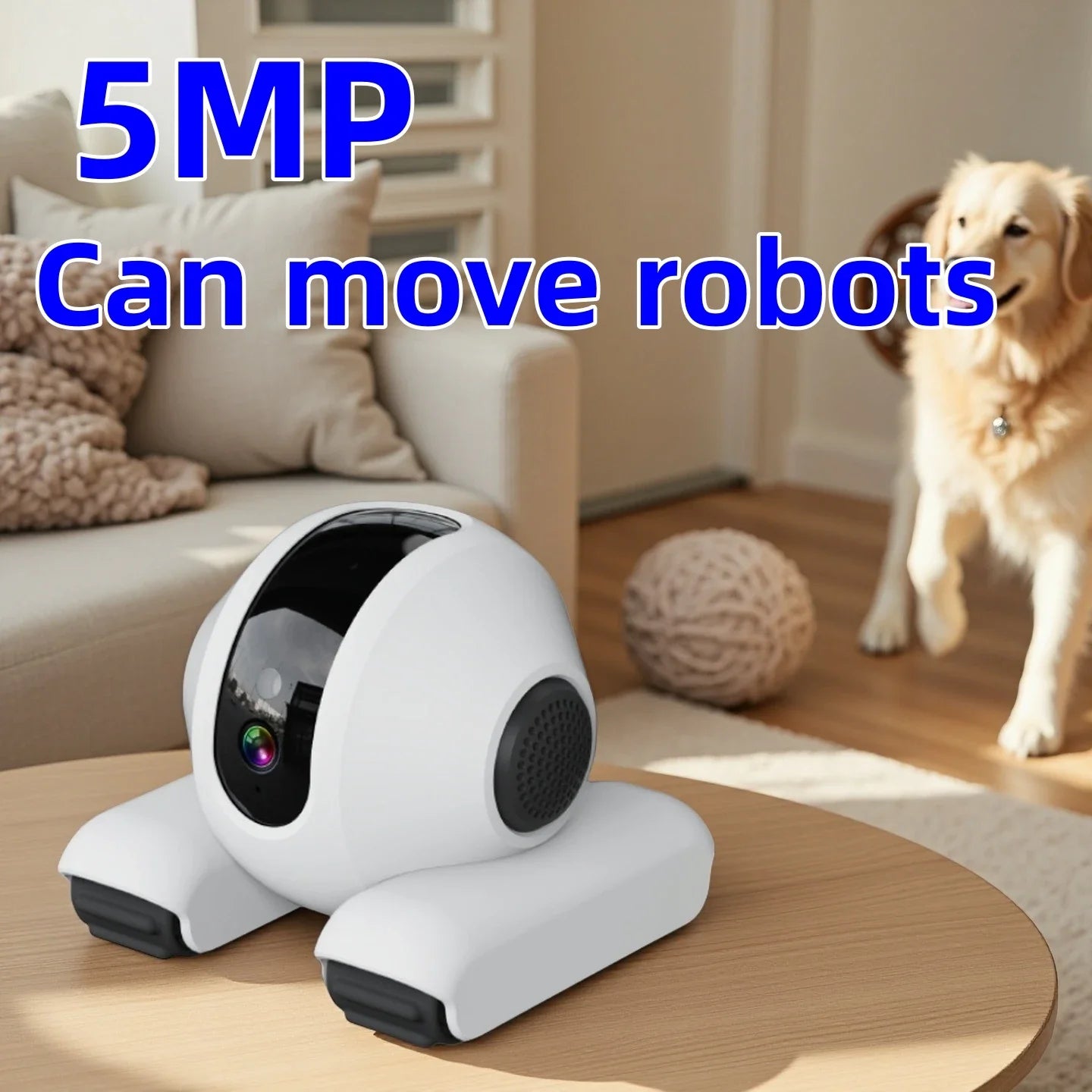 Wifi Pet Companion Robot Toy With Camera Cat Dog Smart Toy Pet Camera 5MP