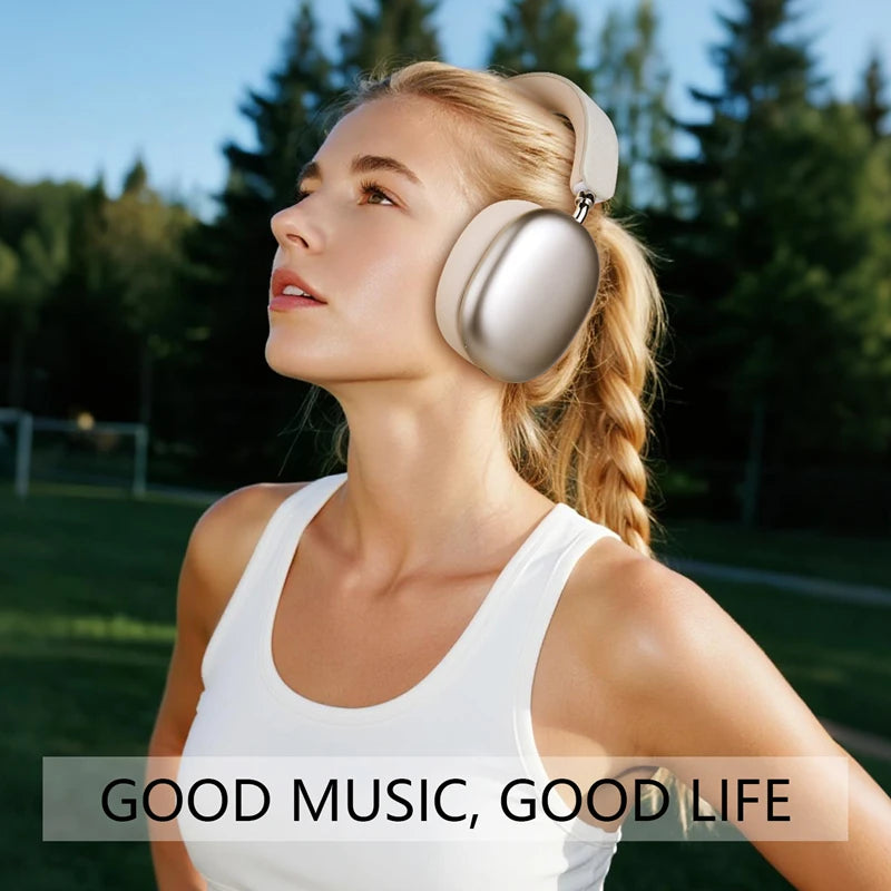 KIMLUD, NEW Wireless Bluetooth Headphones Noise Cancelling Earphones Mic Pods Over Ear Sports Gaming Headset For Apple 2025 Hot, KIMLUD Womens Clothes