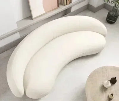 Nordic Velvet-Inspired Sofa Curved Silhouette With Plush Cushioning — Olive Green | KIMLUD