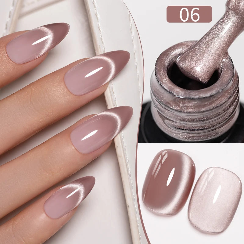 Reflective Glitter Gel Nail Polish Multidimensional Holographic Sparkle, UV-Curable Finish — Pink Lilac | KIMLUD