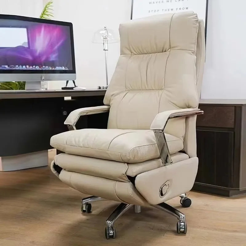 Nordic Ergonomic Office Chair Armrest — Orange | KIMLUD