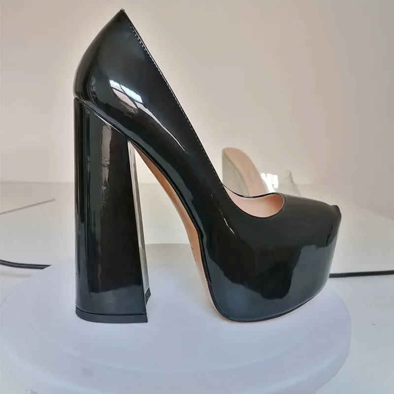 Pumps – Platform Square Toe – Pointed Toe Slip-On – Women | KIMLUD