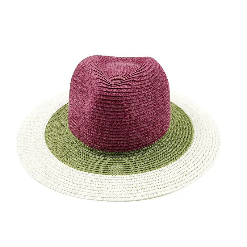 KIMLUD, Rainbow Hat Women's Colorful Big Eave Straw Hat Summer Sunscreen Sunshade Hat Tourism Sun Hat Beach Hat Wholesale, 10 / 56-58cm / CHINA, KIMLUD Womens Clothes