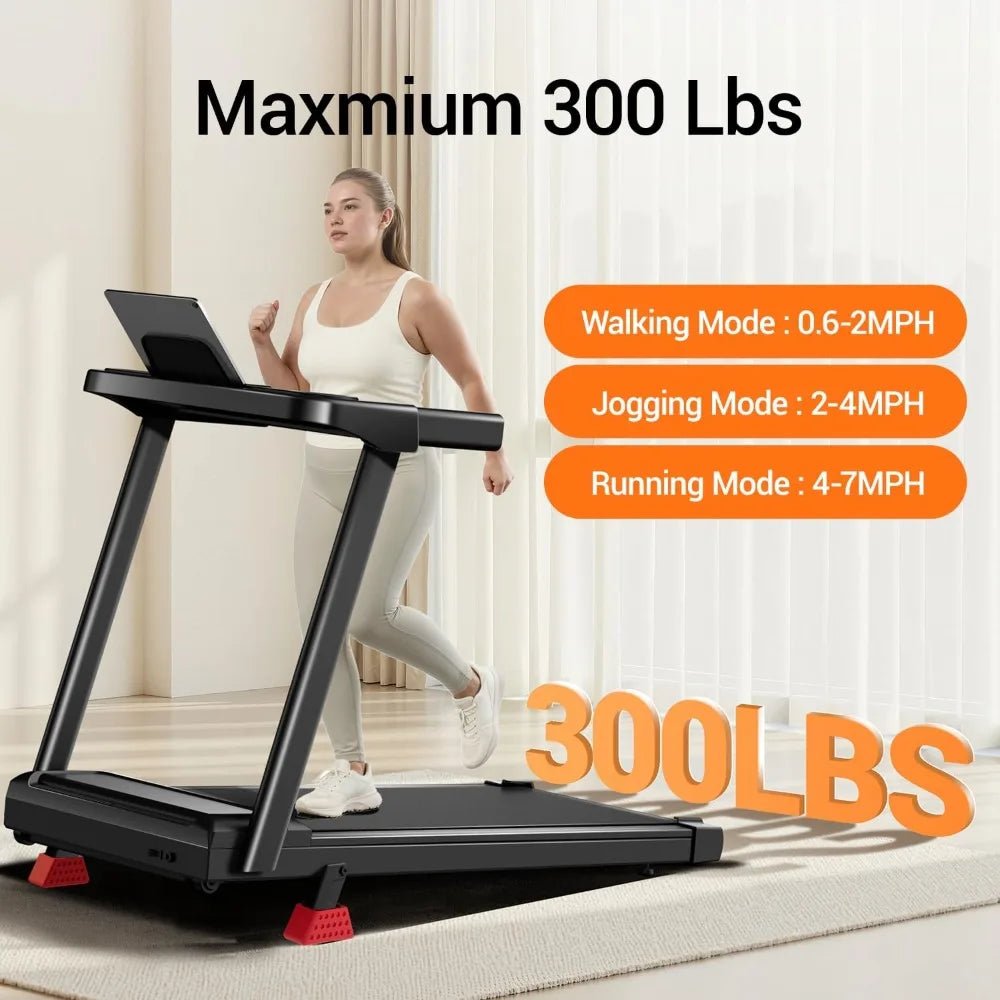 Foldable Treadmill 3-in-1 Incline 16% Quiet Motor — Grey | KIMLUD