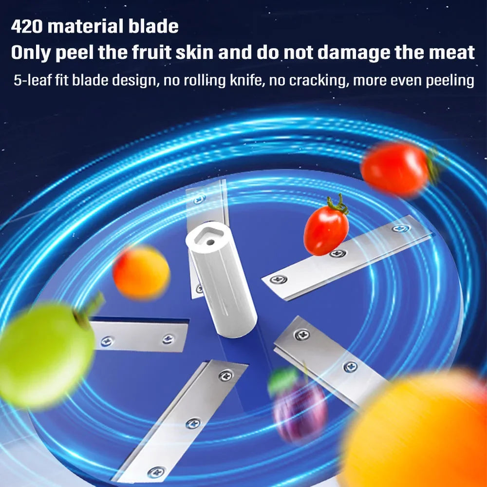 New Automatic Electric Grape Peeler Machine Hands-Free Skin Remover for Berries Fruits, USB Fruit Prep Tool, Effortless Peeling