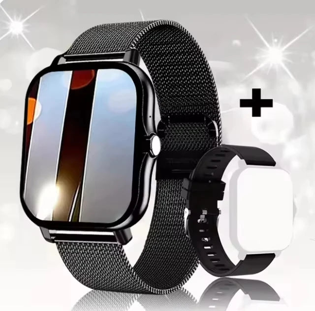 Carbon Fibre Framed Smart Watch Blood Oxygen Monitor — Pink | KIMLUD
