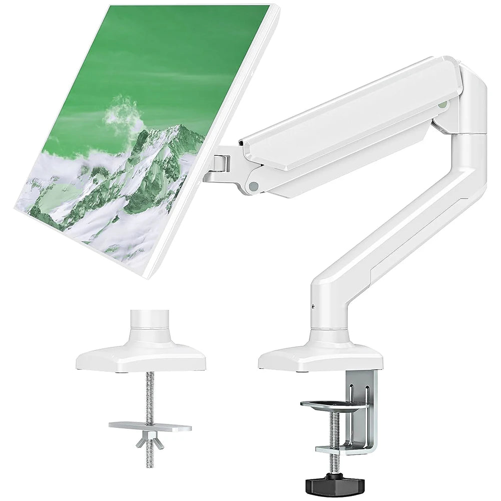 Single Monitor Stand Swivel Monitor Bracket Free Adjustable Expandable Display Bracket Holds 4.9 To 19.8lbs for Home Office