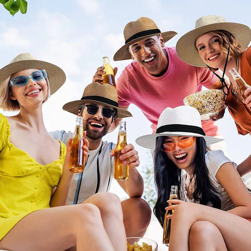 Sun Protection Hats & Caps Panama Straw Fedora — Natural | KIMLUD