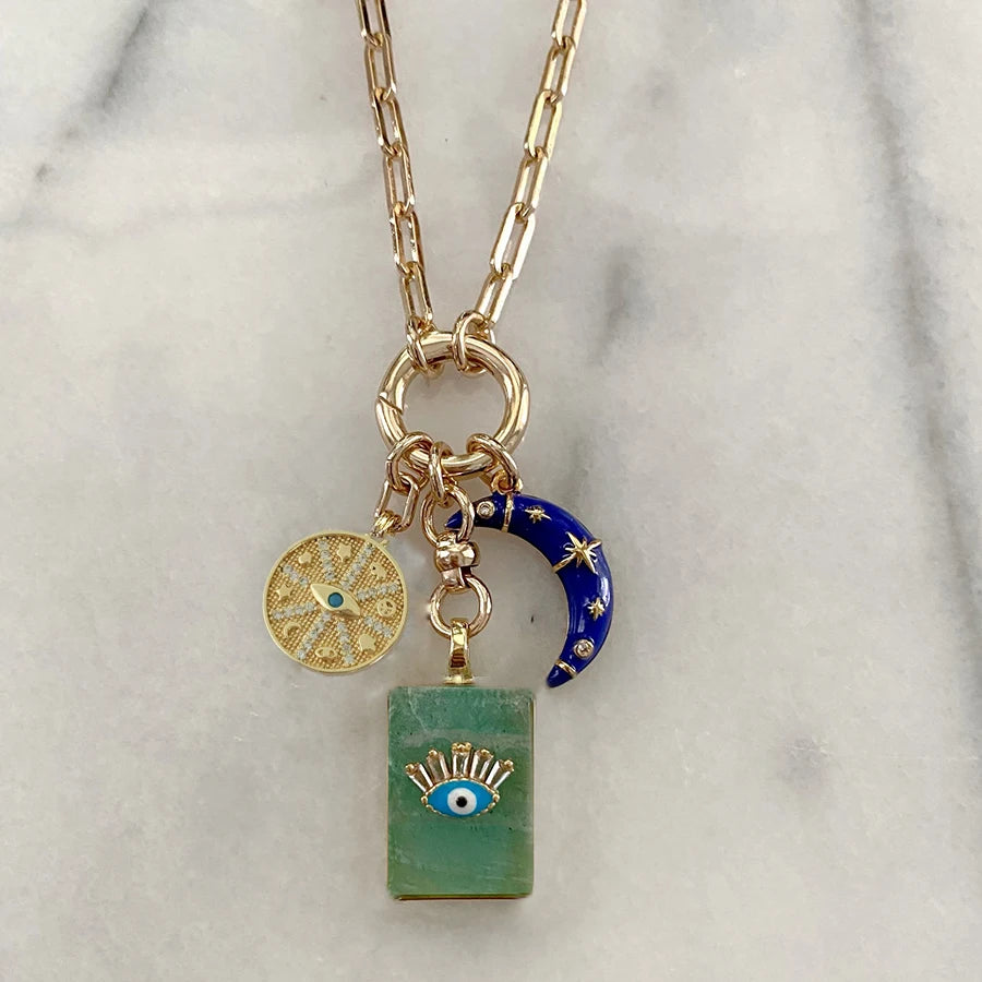 Copper Orla Coin Pendant Necklace — Copper | KIMLUD