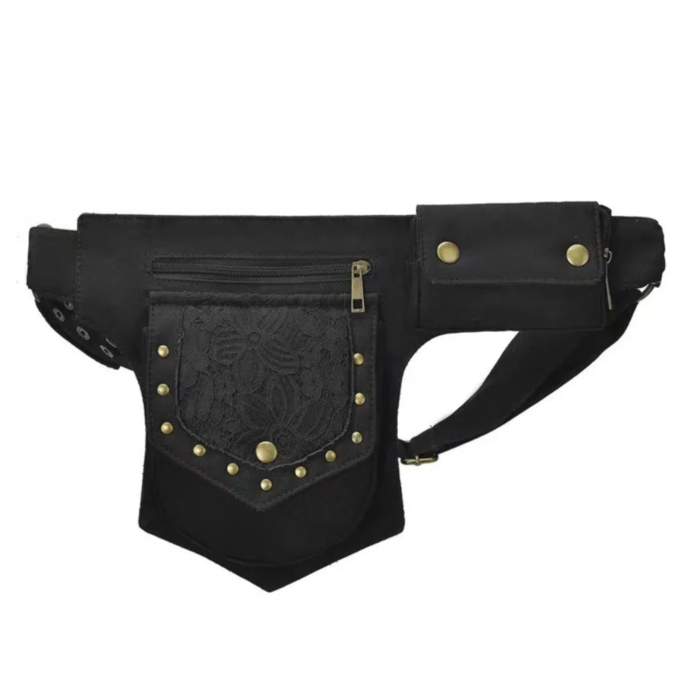 Belts Nylon Waist Pack Lightweight Multifunctional — Black | KIMLUD