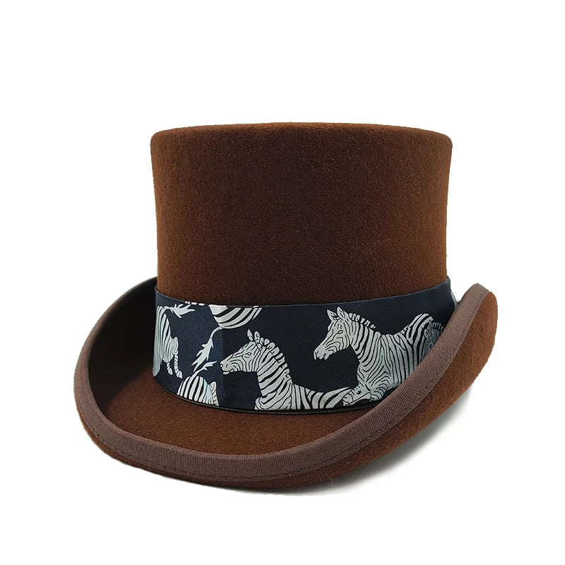 Top Hat - Magician Presidential High Hat - Wool | KIMLUD