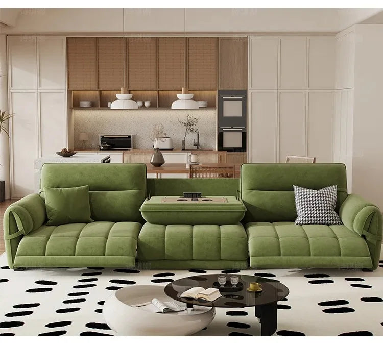 Nordic Modern Extendable Floor Sofas — Green | KIMLUD