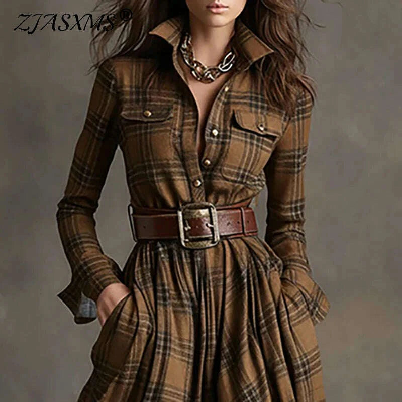 fall-retro-plaid-print-swing-long-dresses-woman-sexy-single-breasted-lapel-shirt-dress-casual-long-sleeve-pocket-slit-maxi-dresskimlud-womens-clothes-35073813