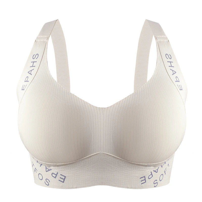 Seamless Bralette Wireless Push Up — Nude-Beige | KIMLUD