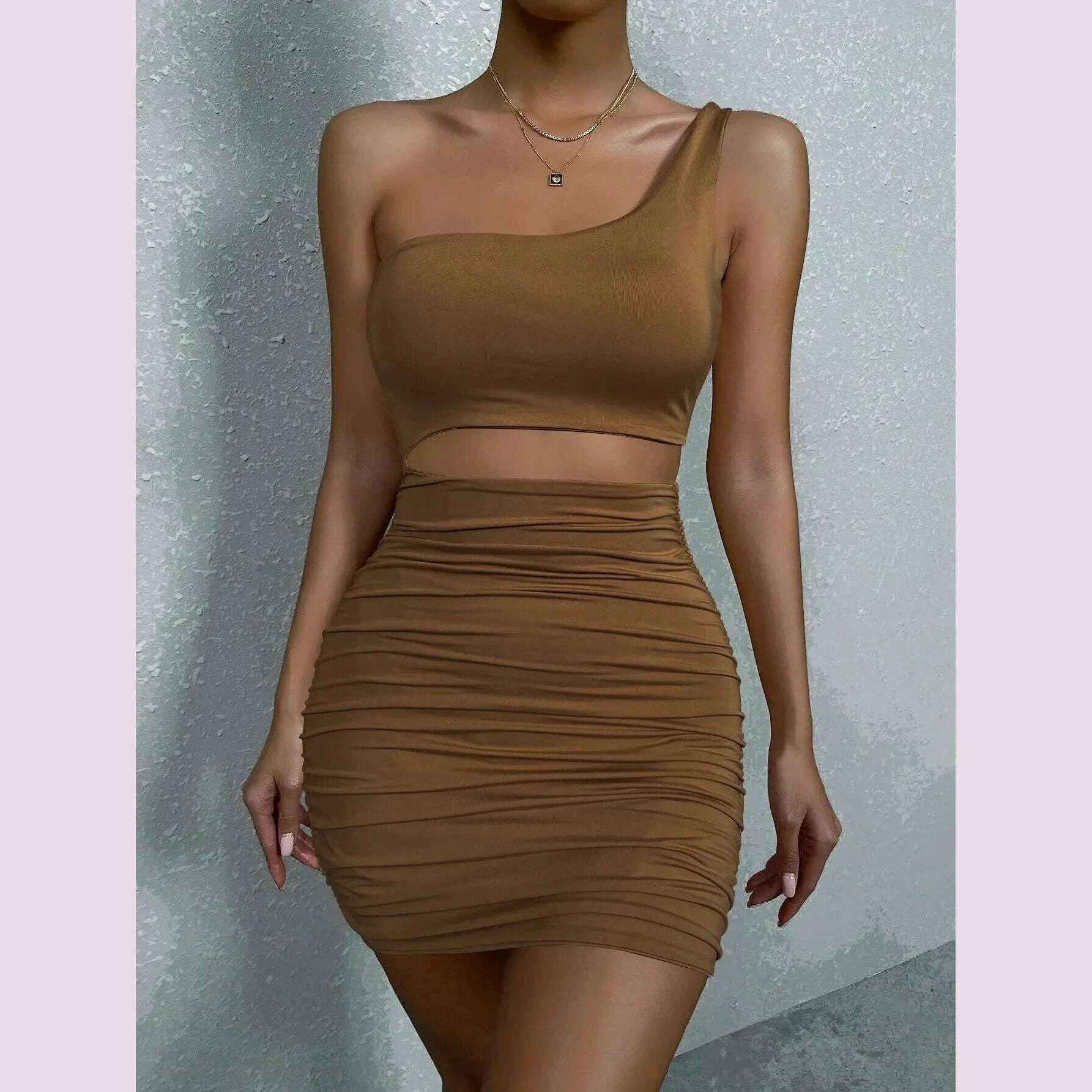 sexy-one-shoulde-backless-bodycon-mini-dress-womens-waist-hollow-out-tight-pleated-wrapping-skirt-2023-new-style-kimlud-kimlud-33914796
