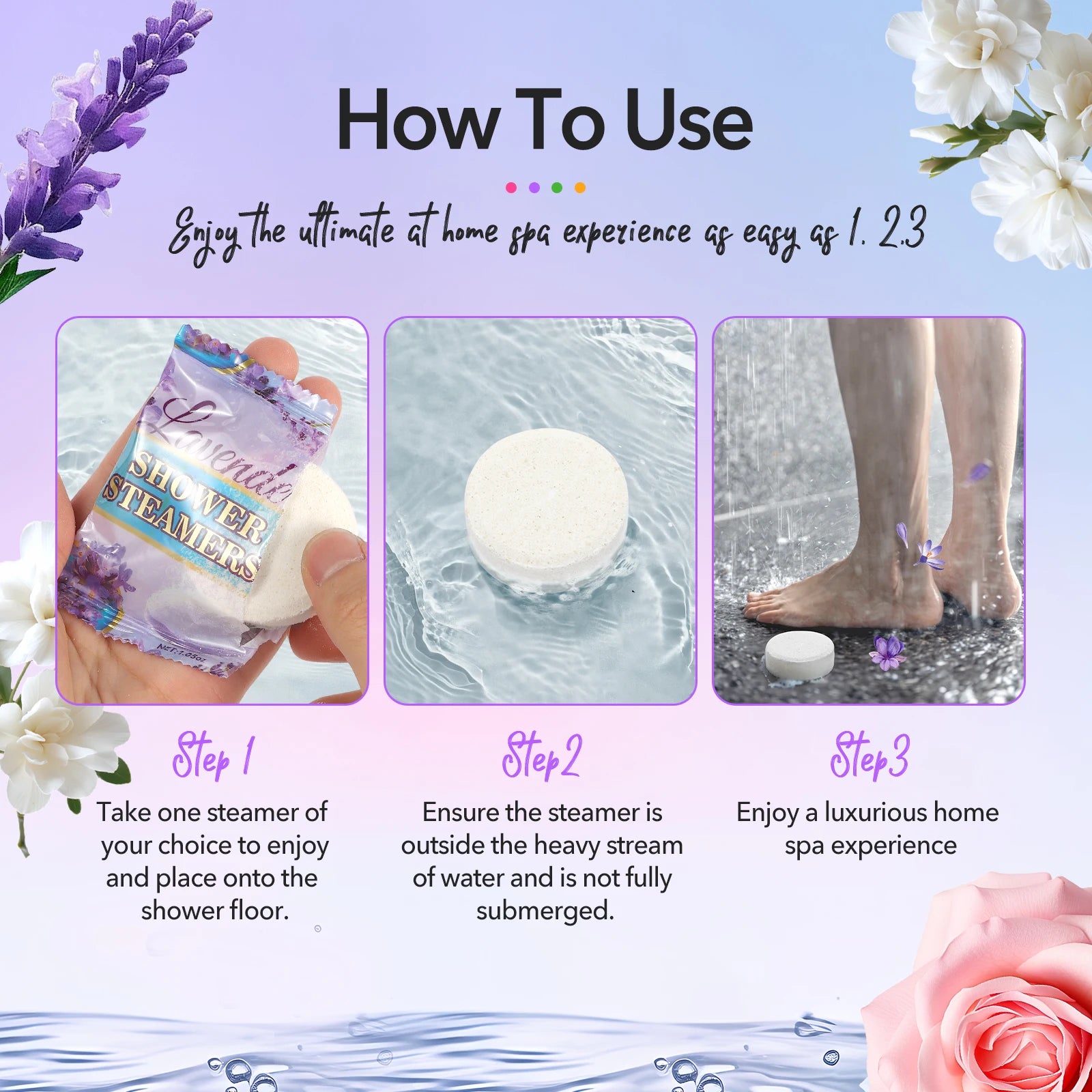 Shower Steamers Aromatherapy - Birthday Gifts for Women, 8 Pack Shower Bombs with Essential Oils, Spa Gifts for Women