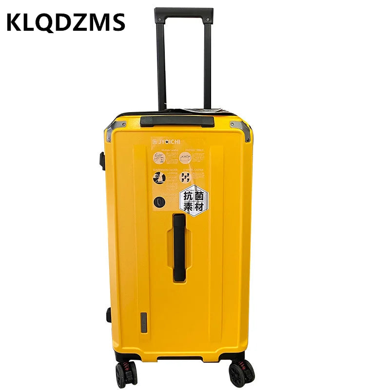 KLQDZMS Luggage Women's Large-capacity Trolley Bags Family Travel Essentials Password Box ABS + PC Universal Wheel Suitcase