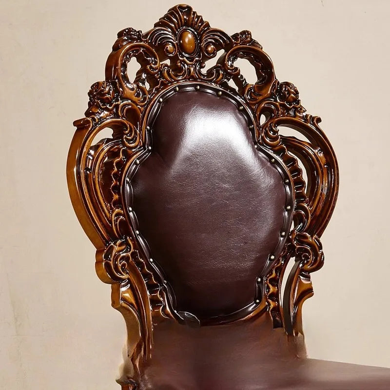 Wooden Wedding Dining Chairs Vintage Vanity Throne Stoot Dining Chairs Modern Living Room Sillas Para Comedor Trendy Furniture