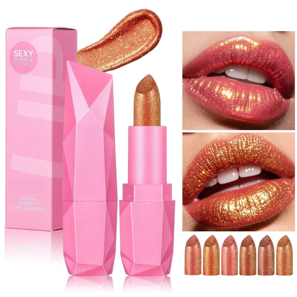Lipstick – Glitter Lipstick Hydrating Formula – Lip Color | KIMLUD