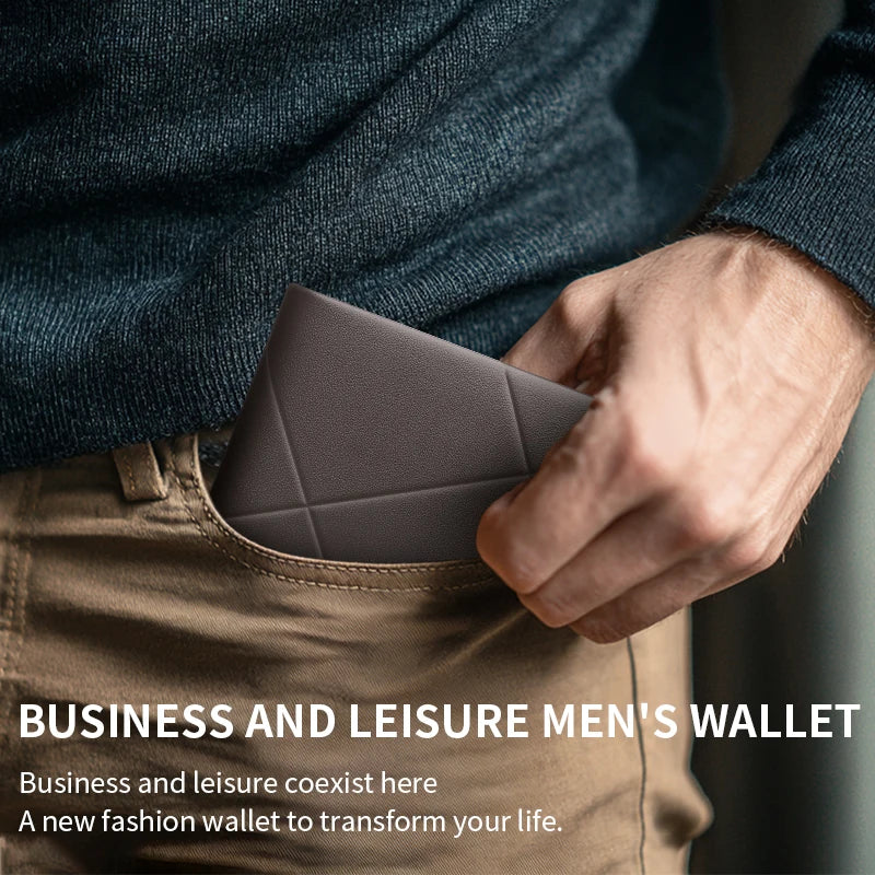 Men's Wallet – RFID Protection – Genuine Leather | KIMLUD