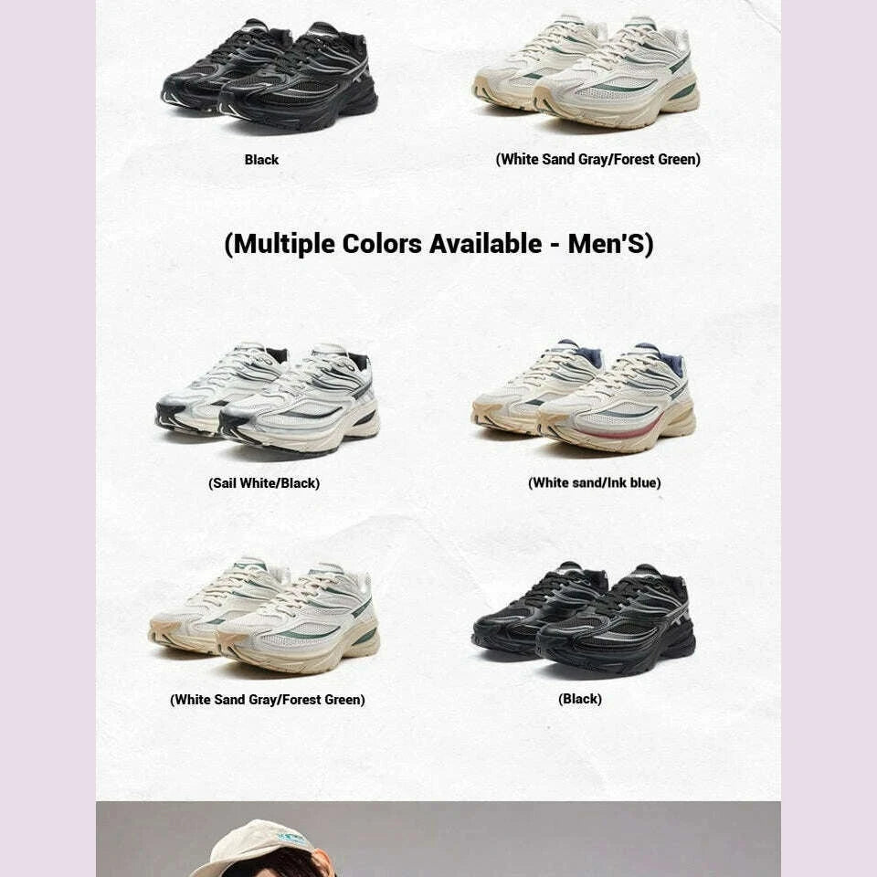 KIMLUD, Xtep Little Basque 2 Casual Shoes for Men 2025 Summer Vintage Breathable Comfortable Non-Slip Durability Sneakers 875219320017, KIMLUD Womens Clothes