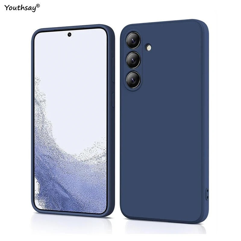 Liquid Silicone Phone Case Soft Original — Black | KIMLUD