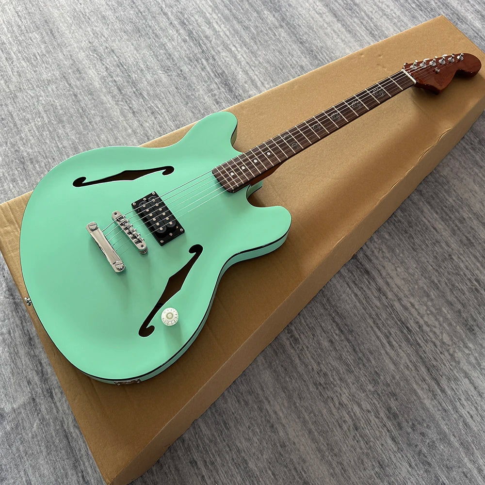 Starcaster-Style Electric Guitar Rosewood-Fingerboard — Emerald Green | KIMLUD