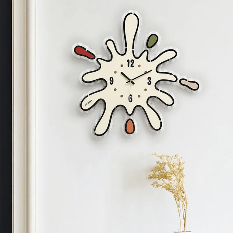 Cute Cartoon Wall Clocks Nordic Xenomorph Aesthetic Modern Wall Clocks Restaurant Interior Relogio De Parede Home Decoration