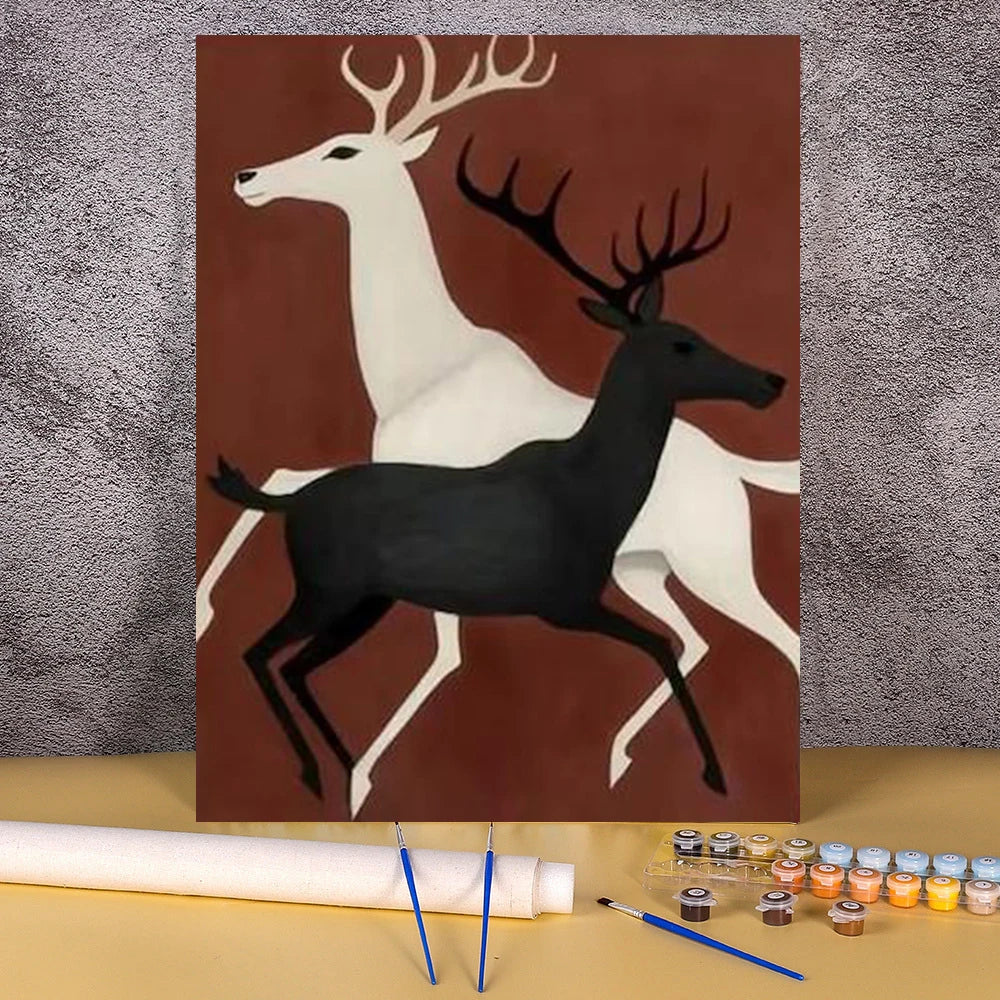 Running Horse Oil Painting By Number On Canvas Frameless Acrylic Paint Animal For Adult Picture Drawing Coloring By Numbers Kit