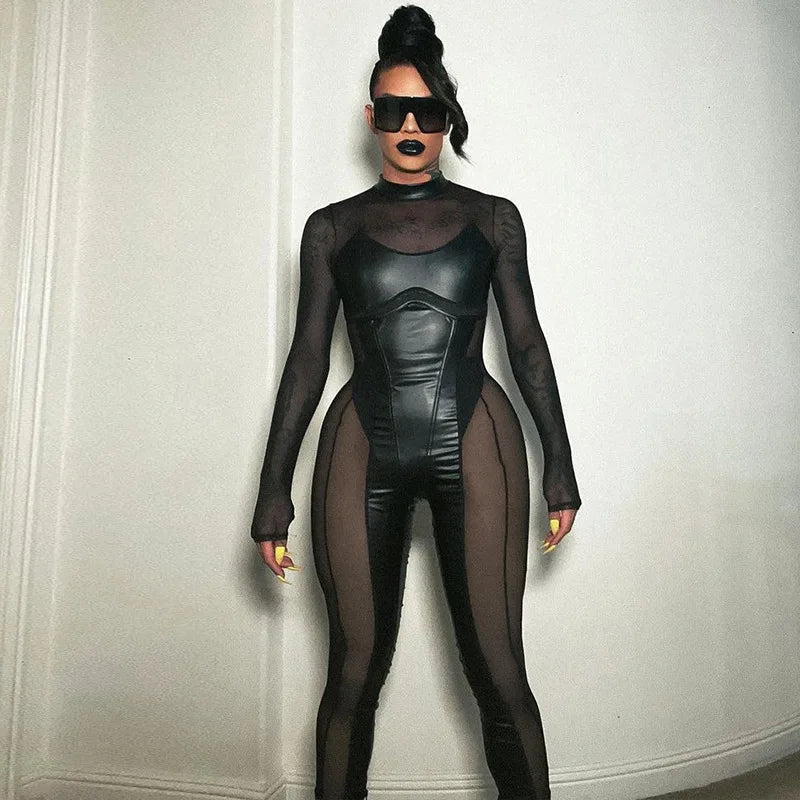 Jumpsuit – Cat Woman Cosplay – Polyester – Black | KIMLUD
