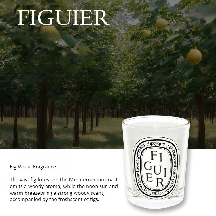 KIMLUD, 70g Classic Aromatherapy Candle Fig Natural Plant Essential Oil Amber Scented Candle Home Tuberose Fragrance Decoration Gift, KIMLUD Womens Clothes