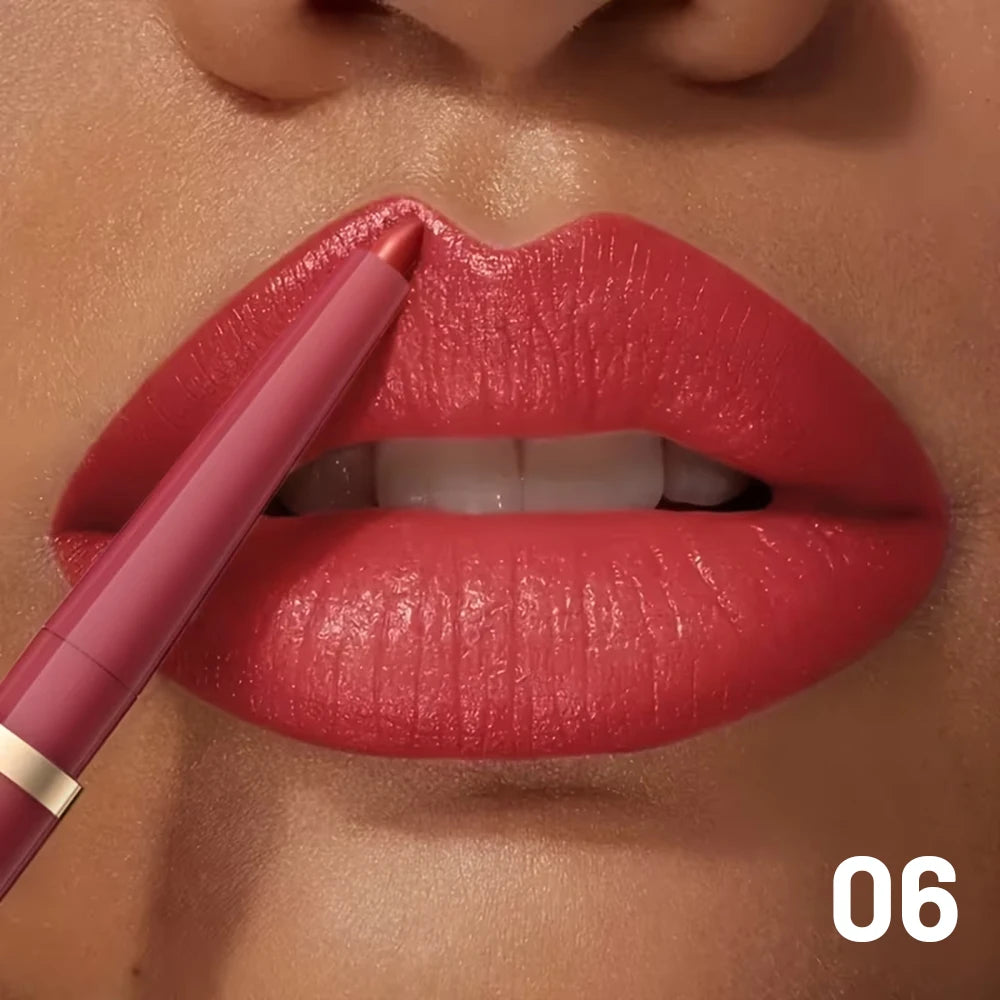 Waterproof Matte Lip Liner Pencil Retractable — Nude Matte | KIMLUD