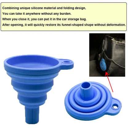 Car Funnel – Collapsible Universal-Fit – Silicone | KIMLUD