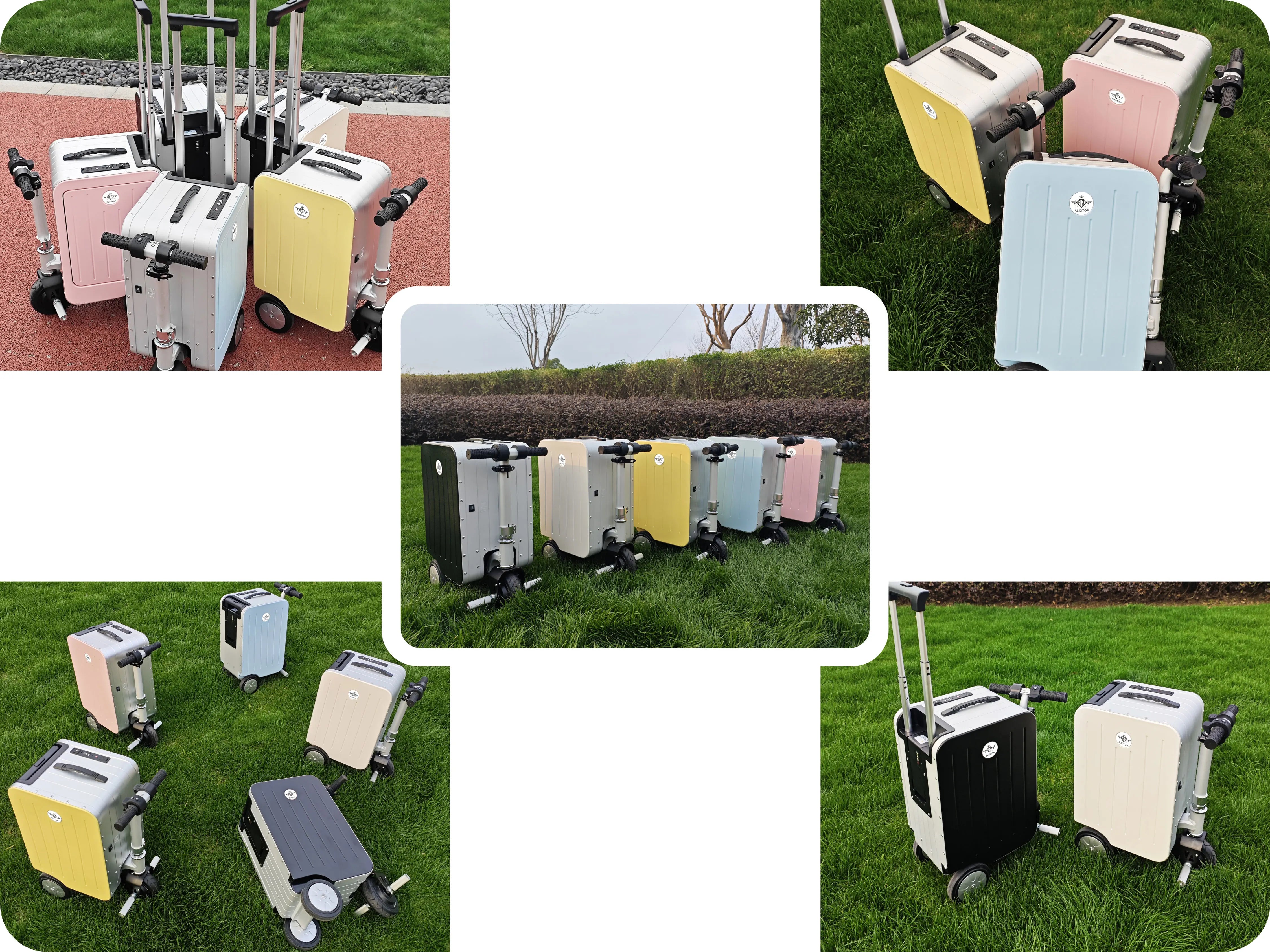 Aluminum Carry-On Luggage Anti-Theft — White | KIMLUD
