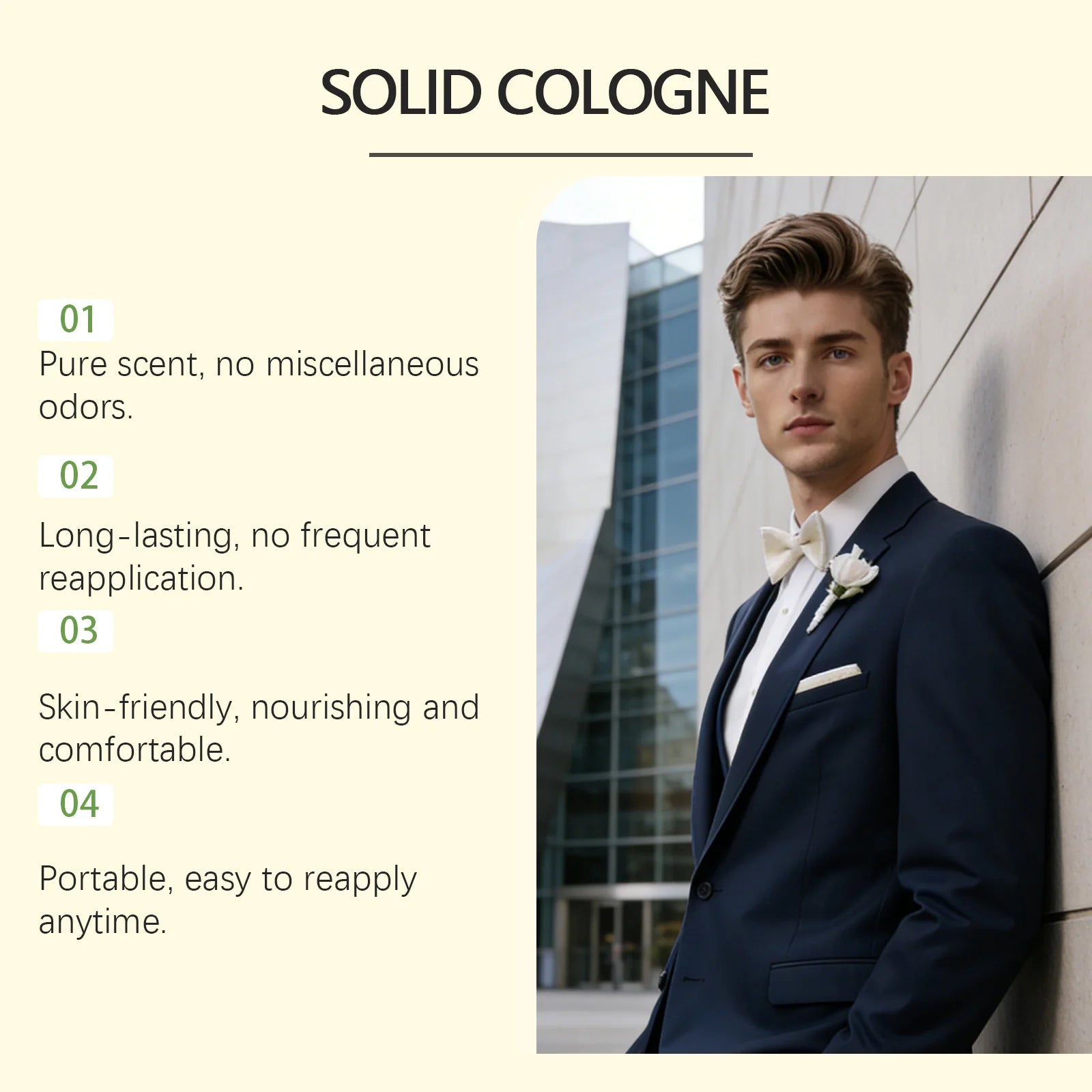Solid Luxury Woody Scent Cologne Set — Black | KIMLUD