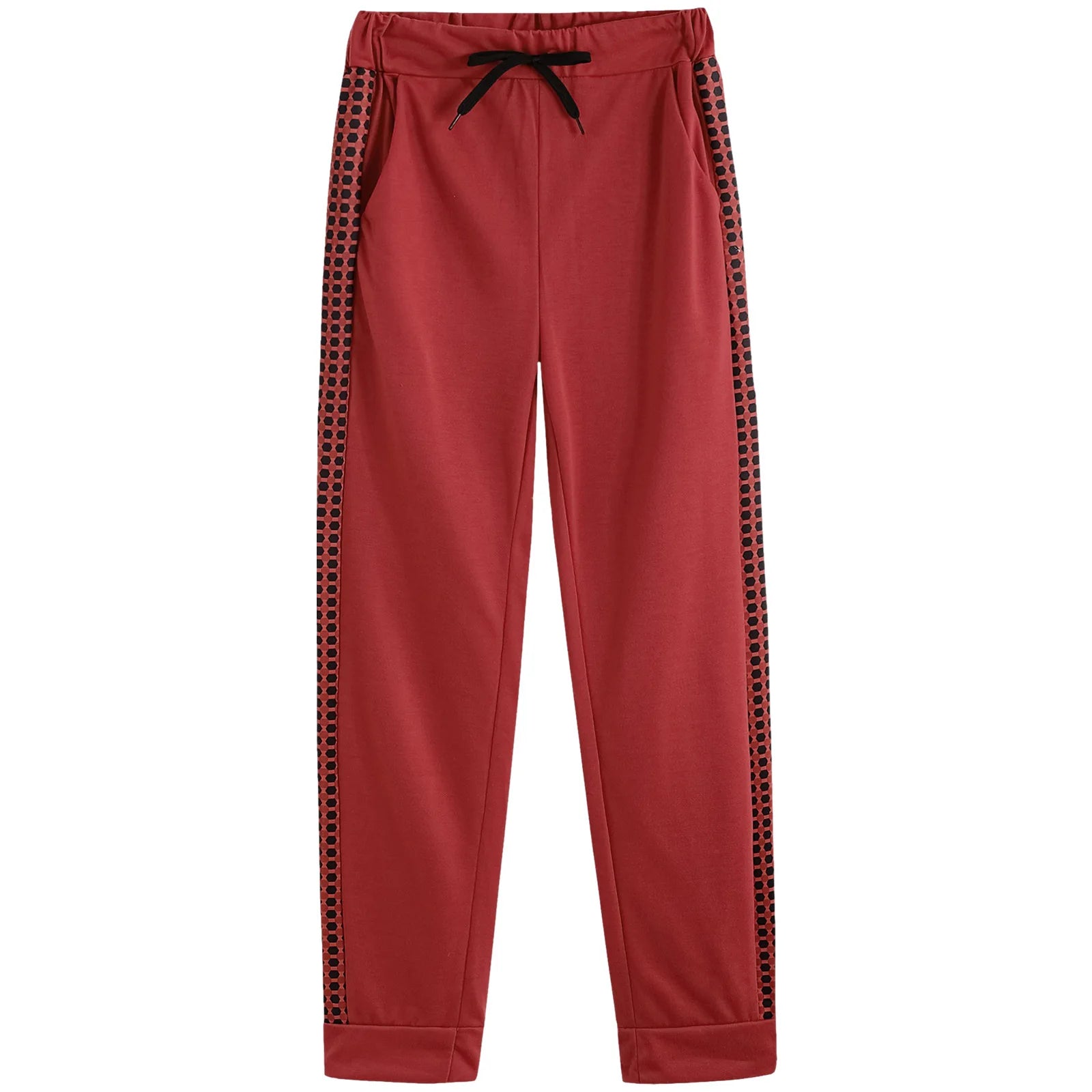 Wool-Blend Plaid Zippered Tracksuit Two-Piece Set With Drawstring Pants — Gray Plaid | KIMLUD