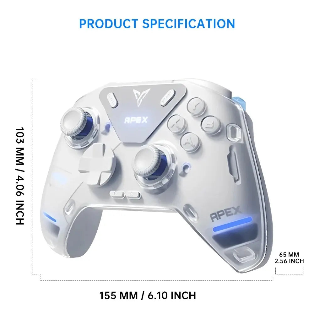 Flydigi APEX 4 Bluetooth Wireless Gamepad,Force Feedback Trigger Immersive Vibration,Game Controller For PC NS TV Mobile Games