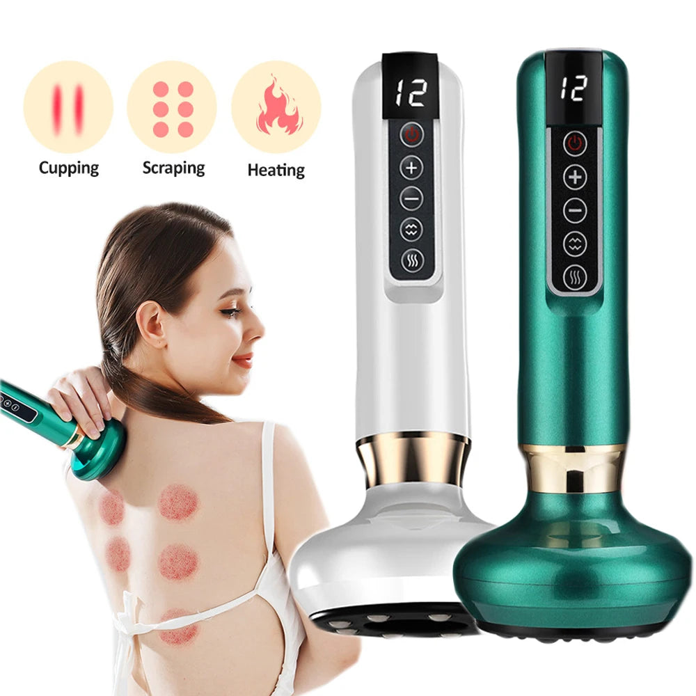 KIMLUD, Intelligent Suction Medical Cupping Set Beauty Massager Glass Jars Anti Cellulite Cupping Vacuum Slimming Guasha Massage, KIMLUD Womens Clothes