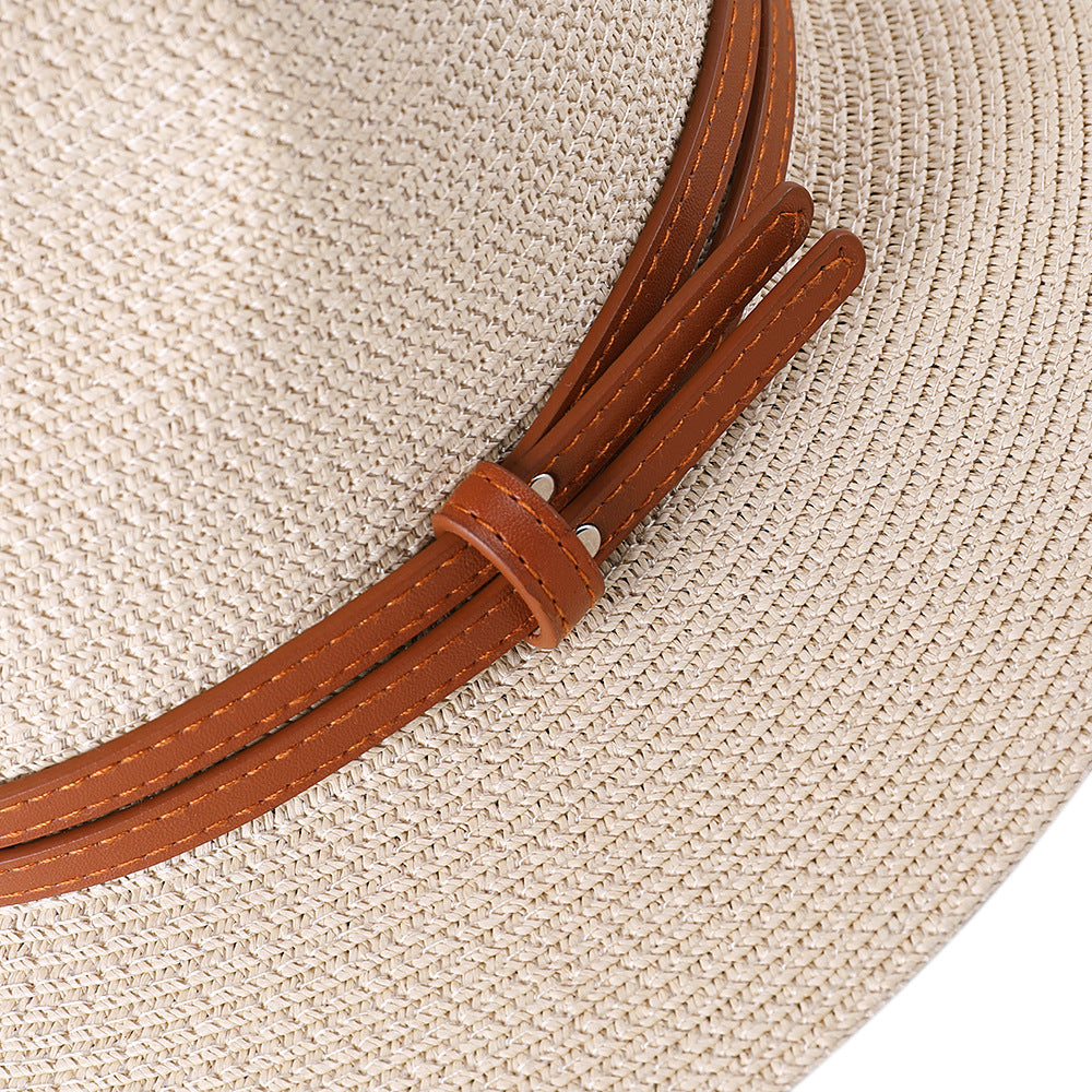 Sun Protection Hats & Caps Panama Straw Fedora — Natural | KIMLUD