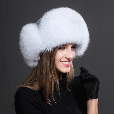 Ushanka Hat – Thick Winter Warmth – Real Fox Fur | KIMLUD