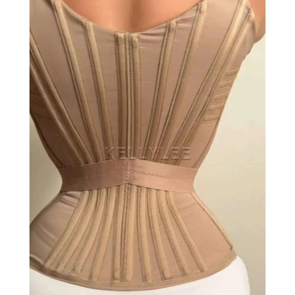 Women's Tummy Control Fajas Colombianas Post Surgery Shaping BBL Girdles Underwear Slimming High Compression Shaper with Bones