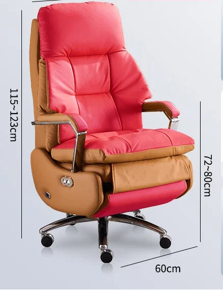 Ergonomic chair with features and specifications on a white background