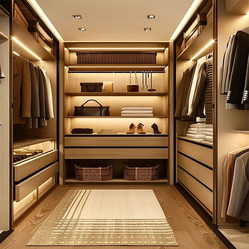 Wooden Wardrobe Walk-In Cabinet — Honeywood | KIMLUD