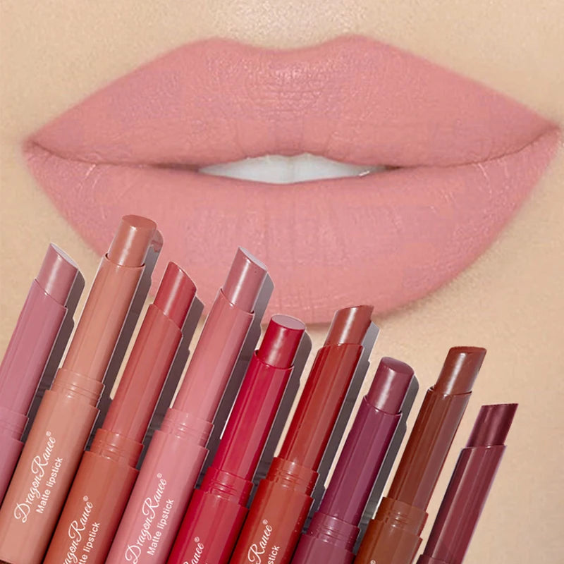 Matte Lipstick Waterproof Long-Lasting Velvet Finish Hydrating Formula — Nude Pink | KIMLUD