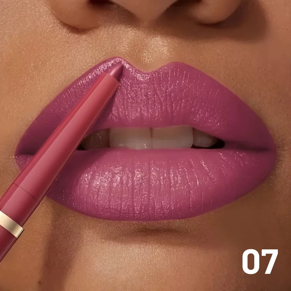 Waterproof Matte Lip Liner Pencil Retractable — Nude Matte | KIMLUD