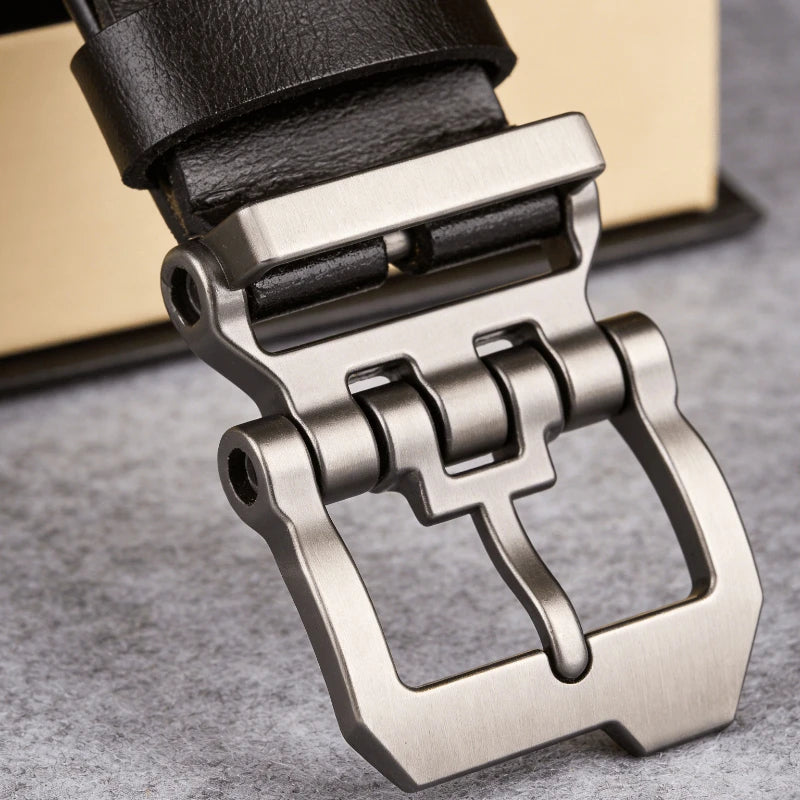 Large Size 140 150 160 170cm Men's Genuine Leather Belts Adjustable Formal Waistband for Jeans Pants Perfect Father'S Day Gift